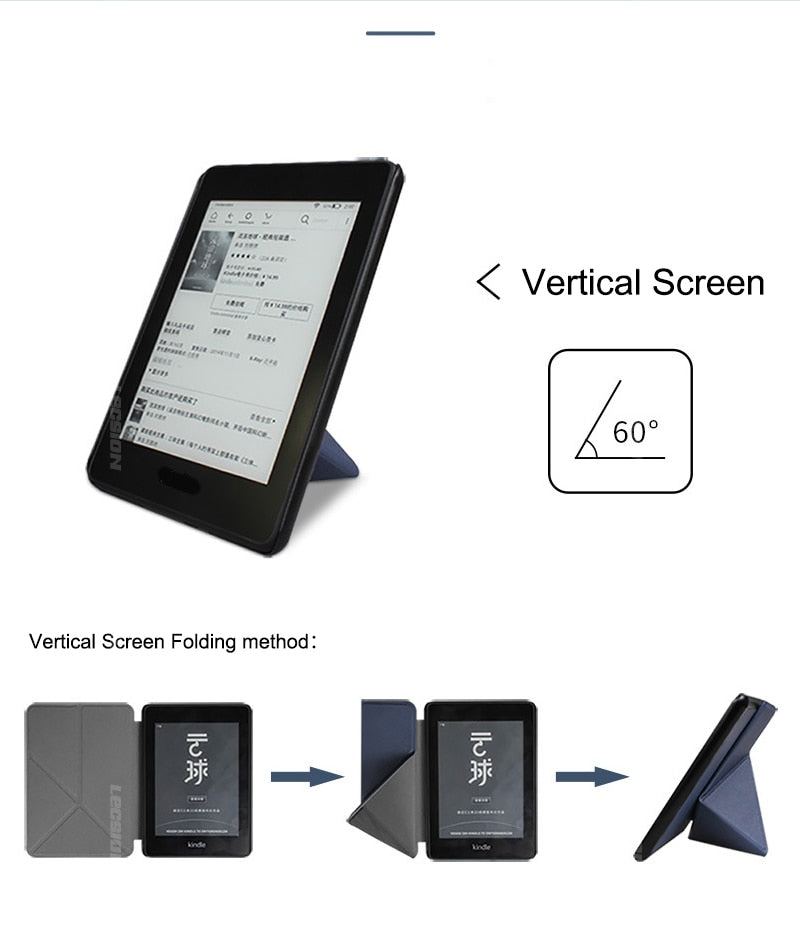 Ovitek za bralnik Kindle in Kindle Paperwhite 4 3 2 1 E21 5th 6th 7th 10th generacija 2019 2018 6inčni iz umetnega usnja
