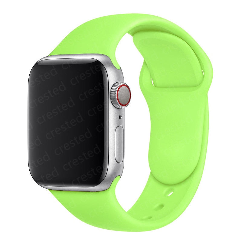 Duži remen za Apple Watch 40 mm 44 mm 45 mm 41 mm 38 mm 42 mm 44 mm iWatch Series 3 4 5 6 se 7 Silikon