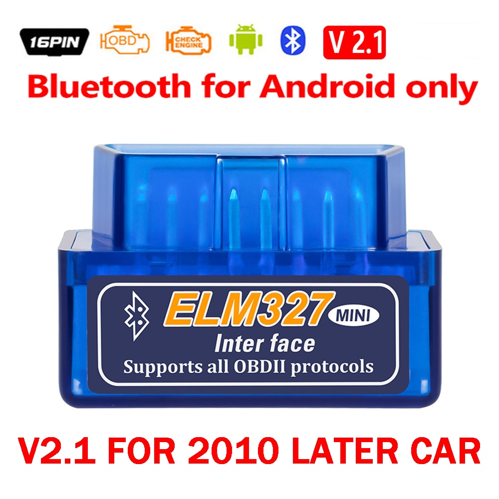 ELM327 V2.1 Bluetooth auto dijagnostički OBD čitač kodova MINI ELM 327 za Android