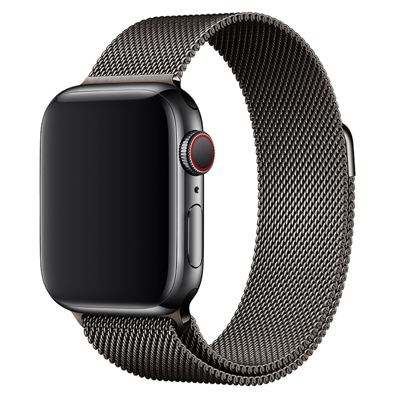 Pašček za Apple watch band 45mm 44mm 42mm 38mm 40mm 42mm za iwatch serije 7 6 SE 5 4 3 kovinski Milanese Strap