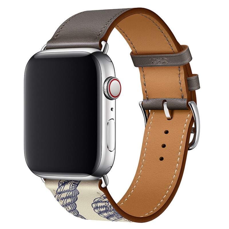 Pašček za iWatch 38mm 40mm Apple watch 42mm 44mm Series 3 4 5 6 SE 7 41MM 45MM usnjen