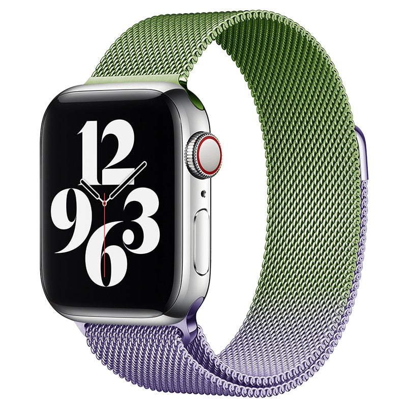 Pašček za Apple watch band 45mm 44mm 42mm 38mm 40mm 42mm za iwatch serije 7 6 SE 5 4 3 kovinski Milanese Strap