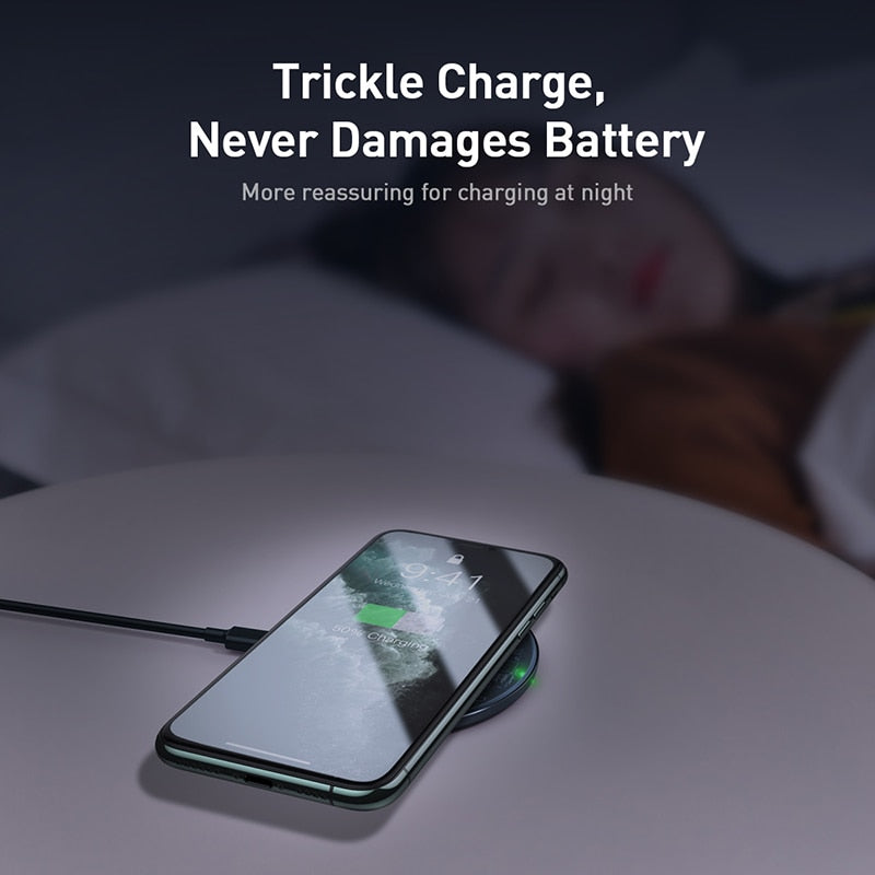 Bežična stanica za punjenje Baseus 15W za iPhone 14 13 12 za Airpods i druge uređaje, npr. Samsung S22 S10 Xiaomi LG