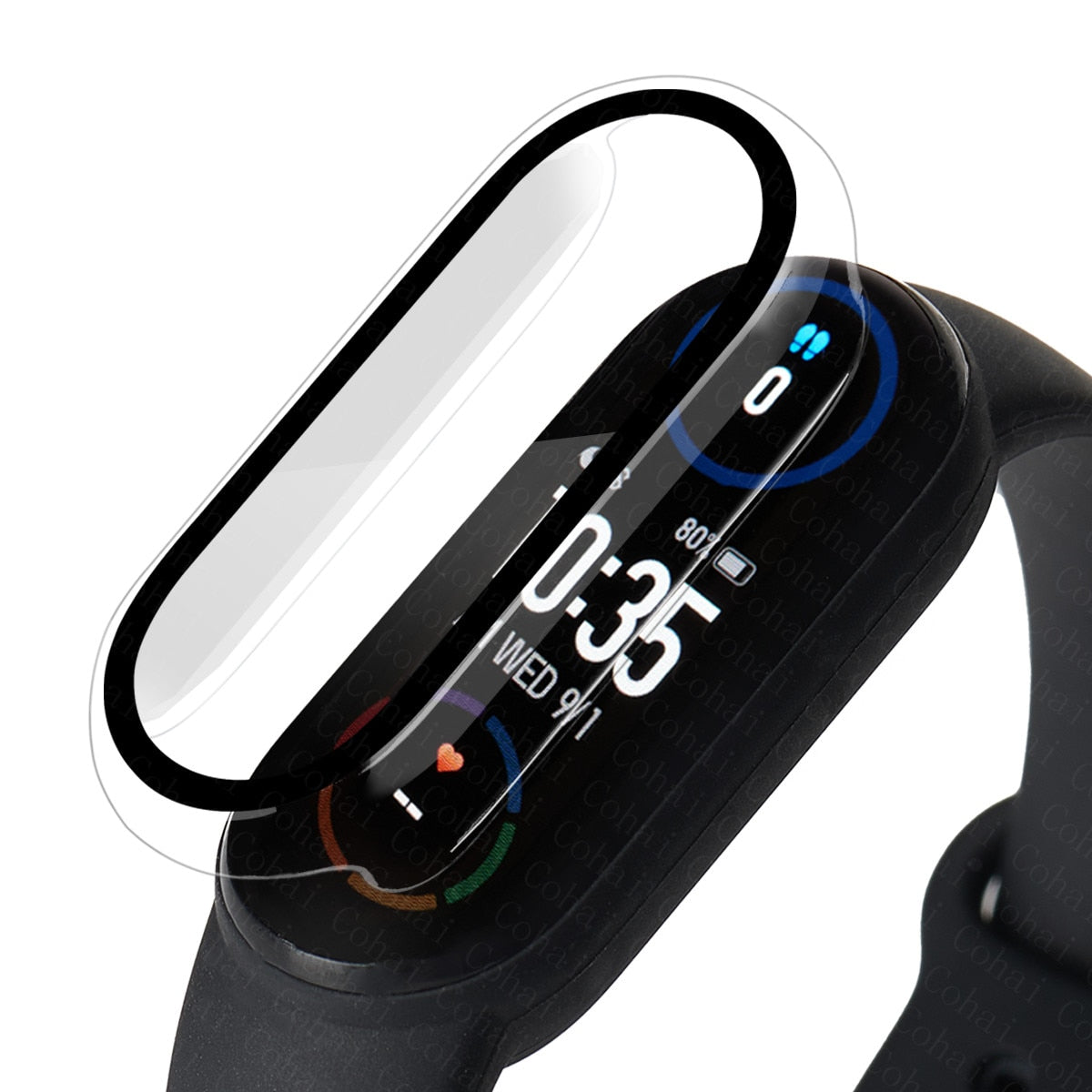 Zaščitni pokrovček za Xiaomi Mi band 4 5 6 7 zaščitno steklo proti praskam