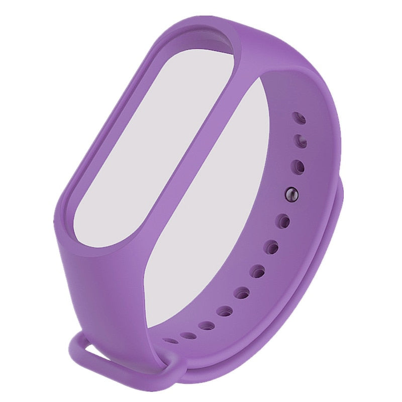 Pas za Xiaomi Mi Band 7 6 5 4 3 športno zapestnico silikonski enobarvni različne barve