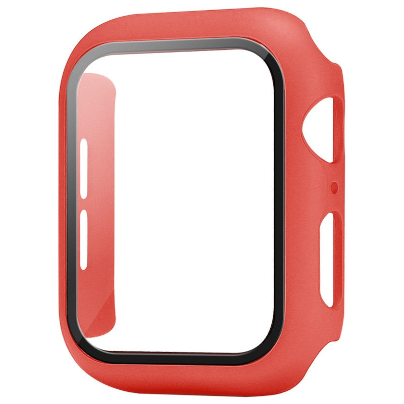 Pokrovček in zaščitno steklo za Apple Watch case SE 7 6 5 4 3 iWatch 45mm 44mm 42mm 40mm 41mm 38mm