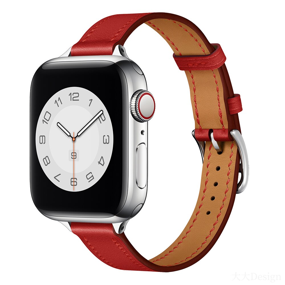 Remen za Apple watch remen 45 mm 41 mm 44 mm 40 mm 38 mm 42 mm iWatch serija 5 4 3 6 se 7 kožni