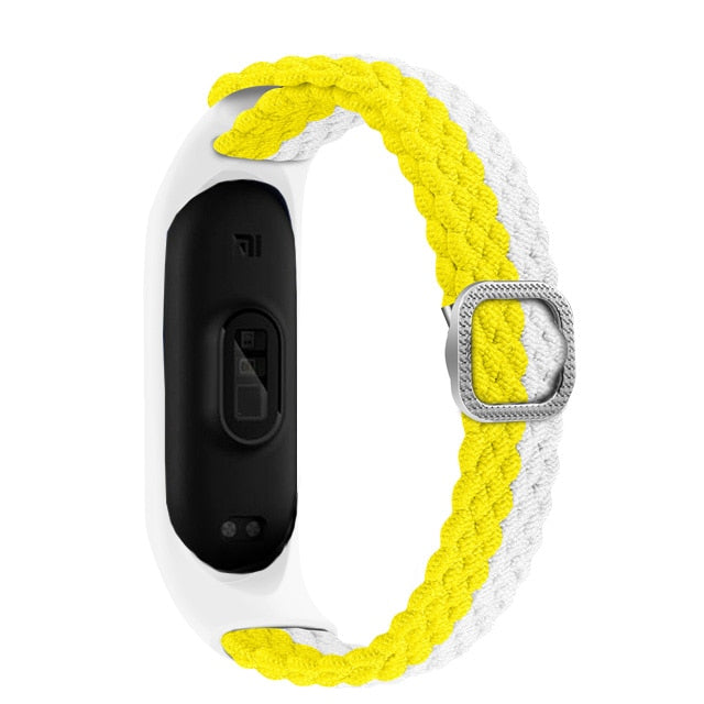 Pašček za Mi Band 6 7 elastičen prilagodljiv najlonski pleten za Miband4 miband 5 za Xiaomi Mi band 4 3 5 6 7