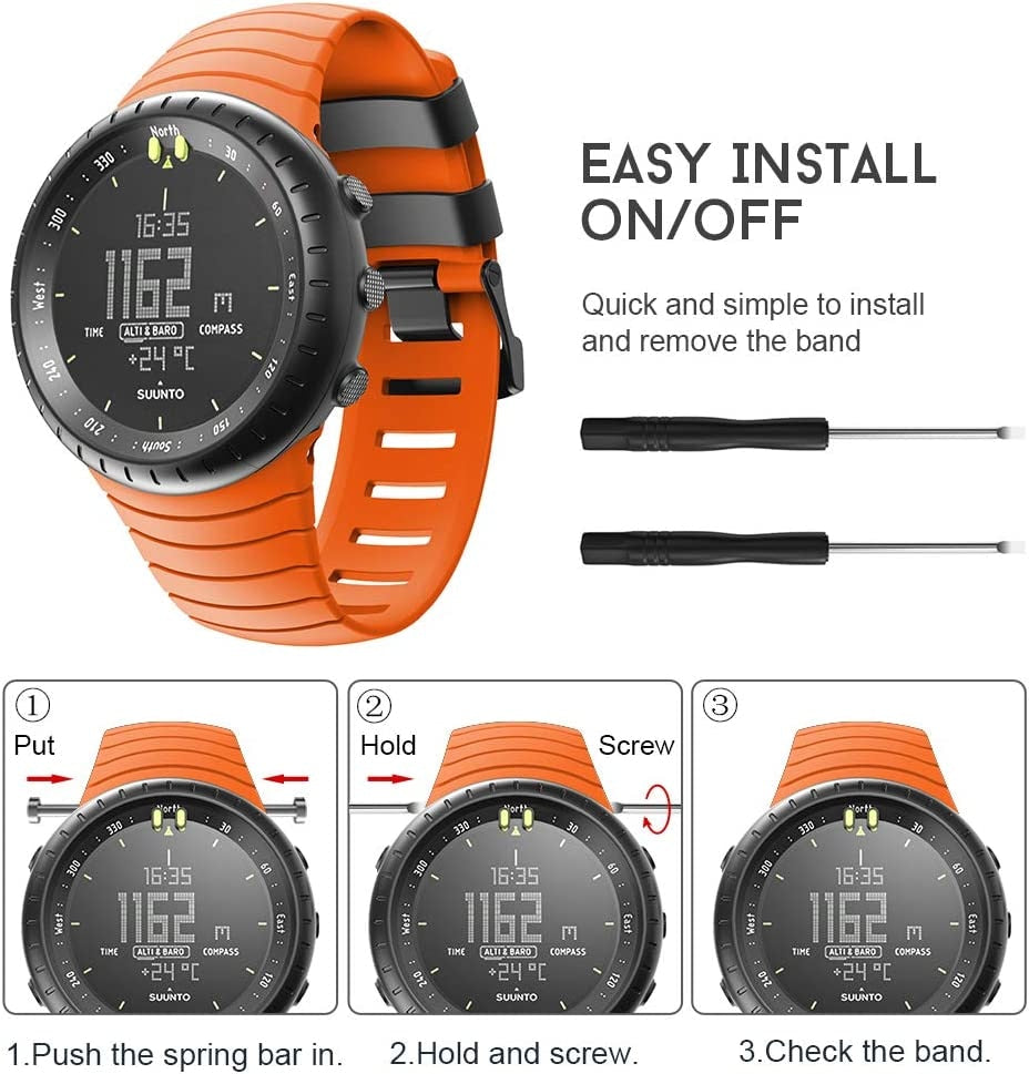 Pašček za SUUNTO Core TPU silikonski