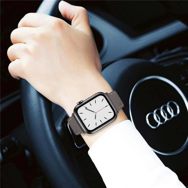Remen za Apple watch remen 45 mm 41 mm 44 mm 40 mm 38 mm 42 mm iWatch serija 5 4 3 6 se 7 kožni