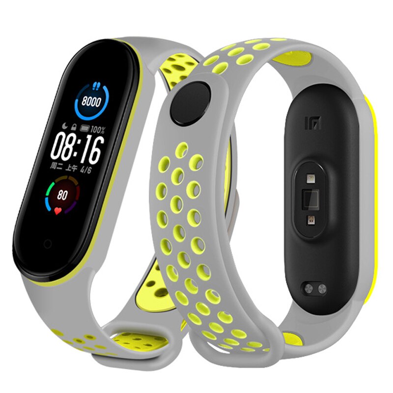 Barvni silikonski pas za Xiaomi Mi Band 3 4 in 5