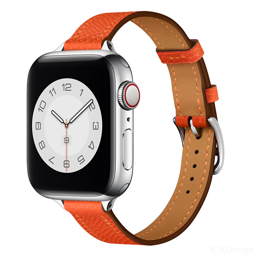 Pašček za Apple watch band 45mm 41mm 44mm 40mm 38mm 42mm iWatch series 5 4 3 6 se 7 usnjen