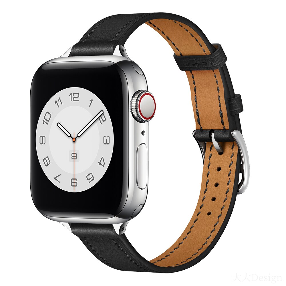 Remen za Apple watch remen 45 mm 41 mm 44 mm 40 mm 38 mm 42 mm iWatch serija 5 4 3 6 se 7 kožni