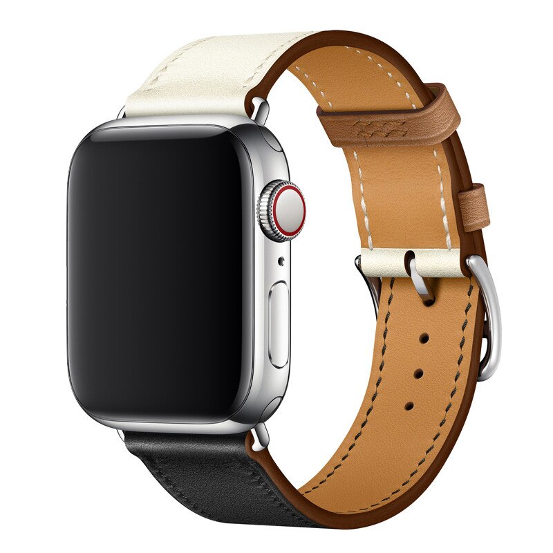 Pašček za iWatch 38mm 40mm Apple watch 42mm 44mm Series 3 4 5 6 SE 7 41MM 45MM usnjen