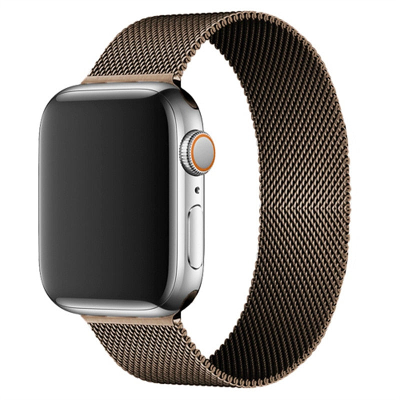 Pašček za Apple watch band 45mm 44mm 42mm 38mm 40mm 42mm za iwatch serije 7 6 SE 5 4 3 kovinski Milanese Strap