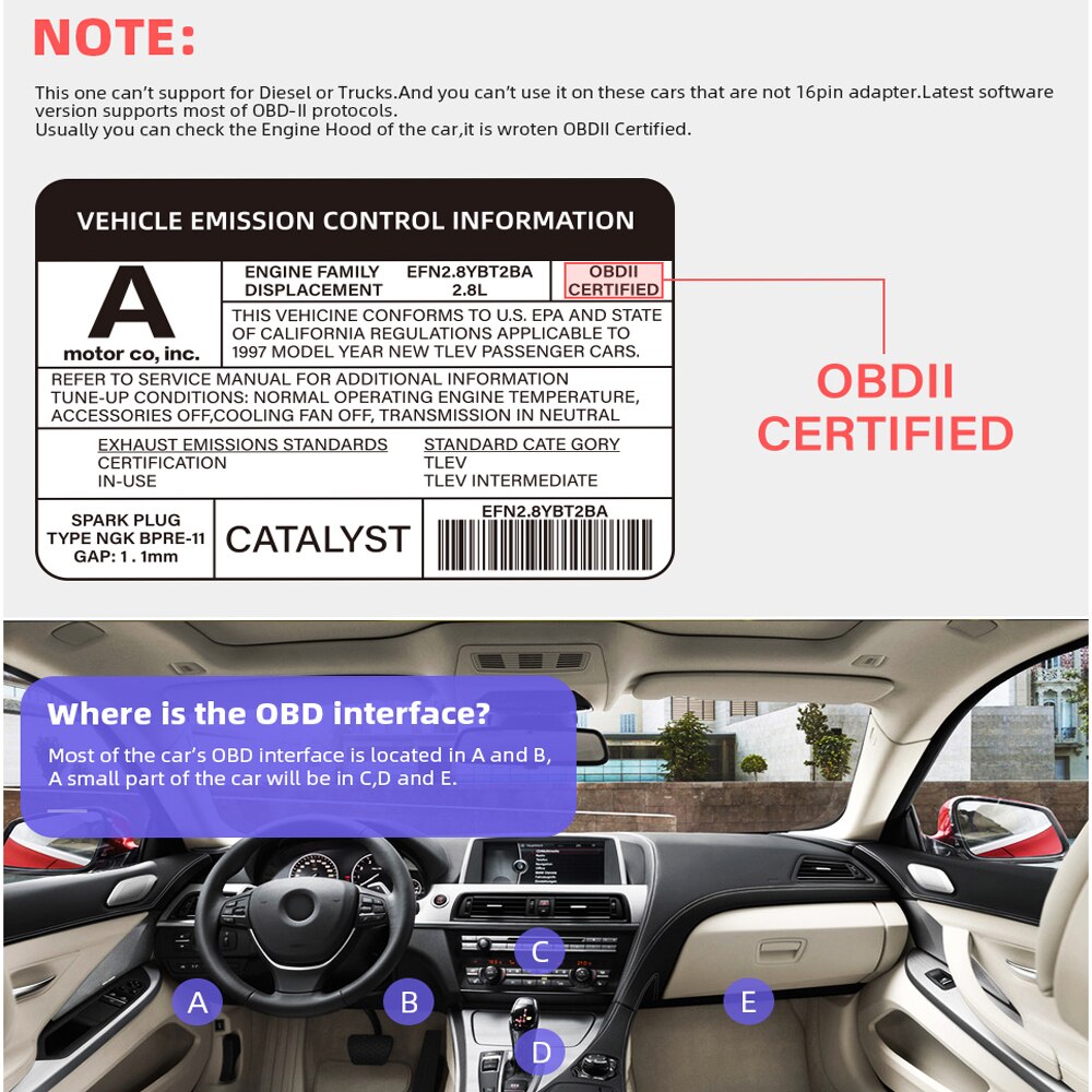 ELM327 V2.1 Bluetooth auto dijagnostički OBD čitač kodova MINI ELM 327 za Android