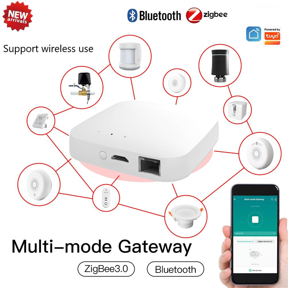 Tuya ZigBee 3.0 pametna centralna enota gateway hub za povezljivost vaših zigbee in bluetooth naprav