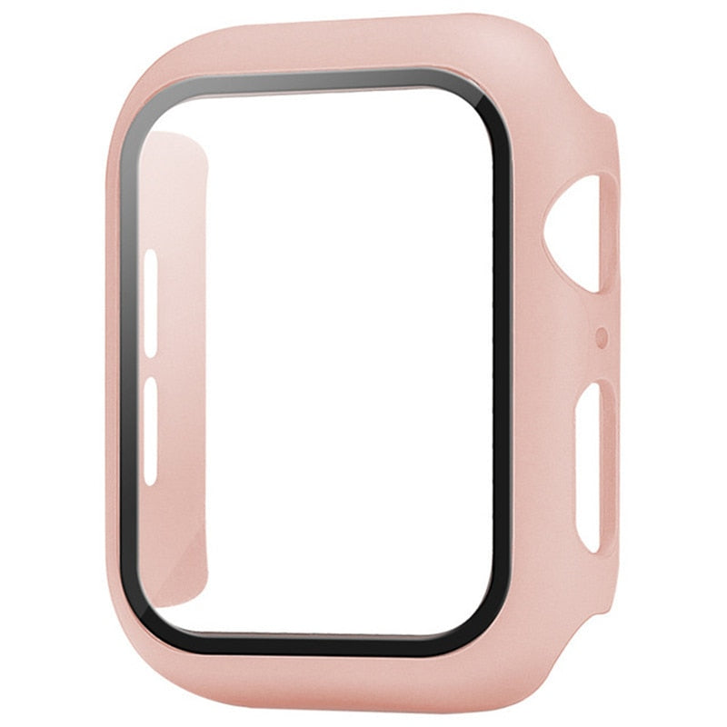 Pokrovček in zaščitno steklo za Apple Watch case SE 7 6 5 4 3 iWatch 45mm 44mm 42mm 40mm 41mm 38mm