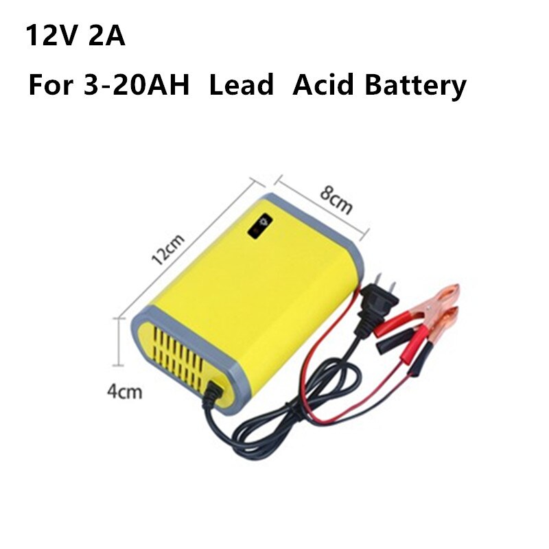 12V 24V 2A 6A 8A Punjač akumulatora za automobile ili motocikle Lead Acid AGM Gel VRLA