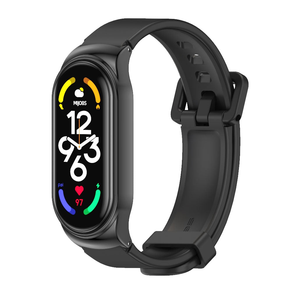 Kovinski pašček za Mi Band 5 6 7 4 3 zapestnica