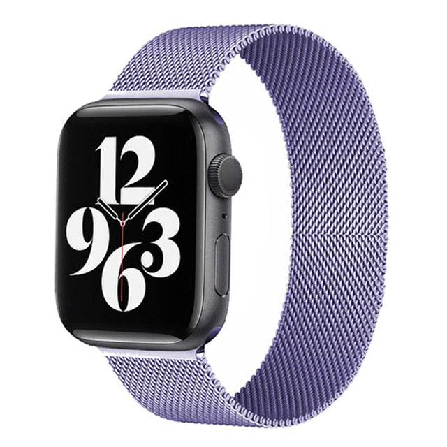 Pašček za Apple watch band 45mm 44mm 42mm 38mm 40mm 42mm za iwatch serije 7 6 SE 5 4 3 kovinski Milanese Strap