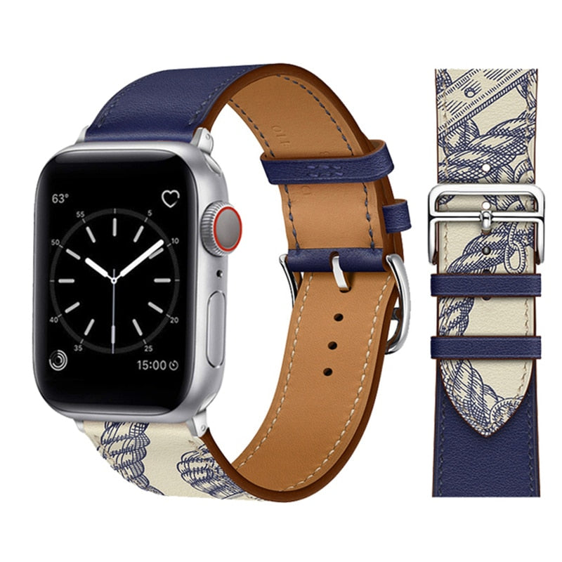 Remen za Apple watch remen 45 mm 41 mm 44 mm 40 mm 38 mm 42 mm iWatch serija 5 4 3 6 se 7 kožni