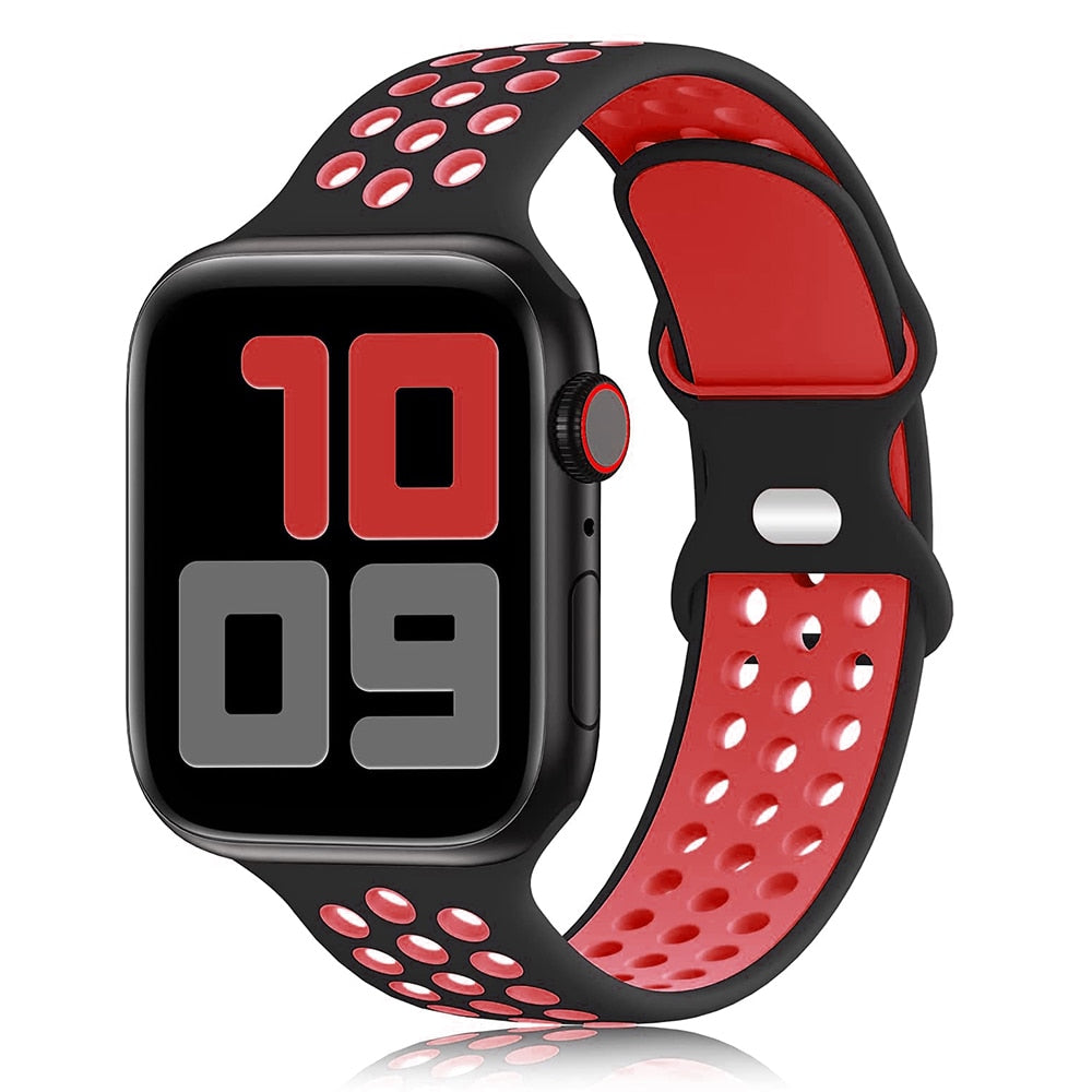 Pašček za Apple Watch Band 44mm 40mm 42mm 38mm 44 mm watch 6 Strap iWatch 7 5 4 se silikonski