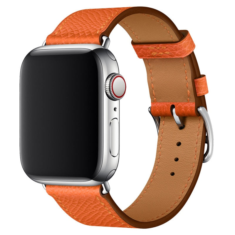 Pašček za iWatch 38mm 40mm Apple watch 42mm 44mm Series 3 4 5 6 SE 7 41MM 45MM usnjen