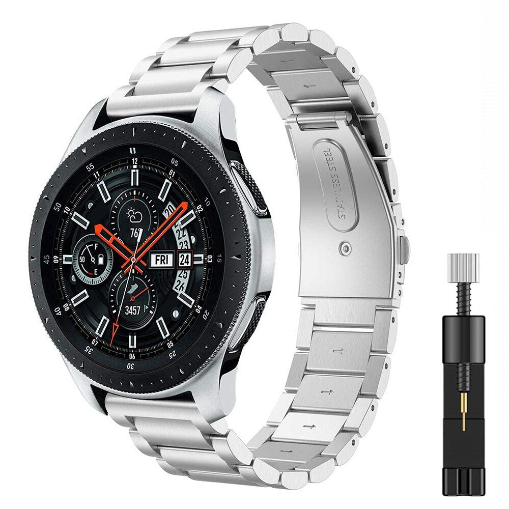 22mm 20mm kovinski pašček za Samsung Galaxy watch 3/4 Active 2 za Huawei watch za Amazfit GTR