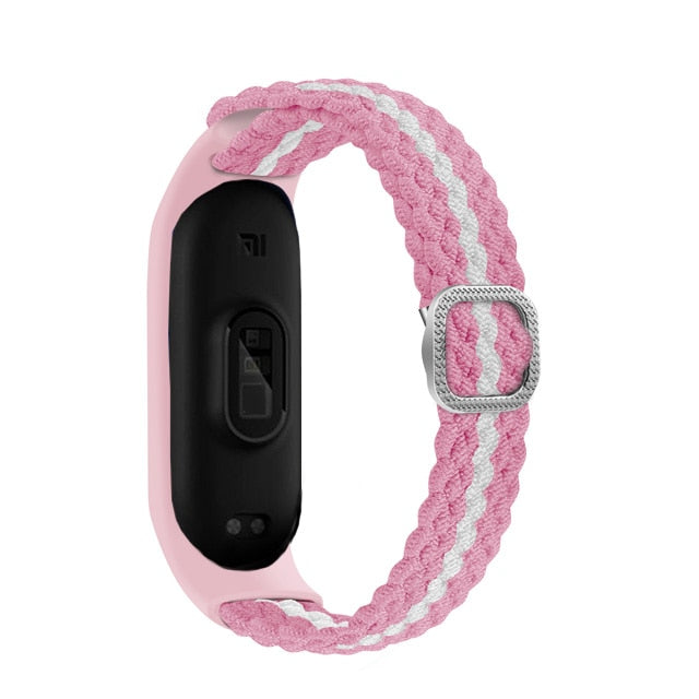 Remen za Mi Band 6 7 Elastična fleksibilna najlonska pletenica za Miband4 miband 5 za Xiaomi Mi band 4 3 5 6 7