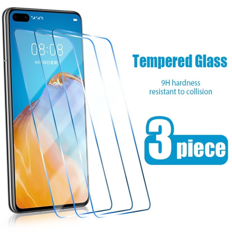 Zaščitno steklo 3 kosi za Huawei P40 P20 P10 P9 P8 Lite Pro E 2017 2019 Huawei P smart Z 2020 2021 P30