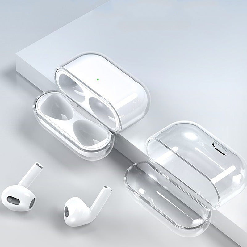 Prozorni silikonski ovitek za Apple Airpods 1 2 3 Airpods Pro 2 brezžične slušalke