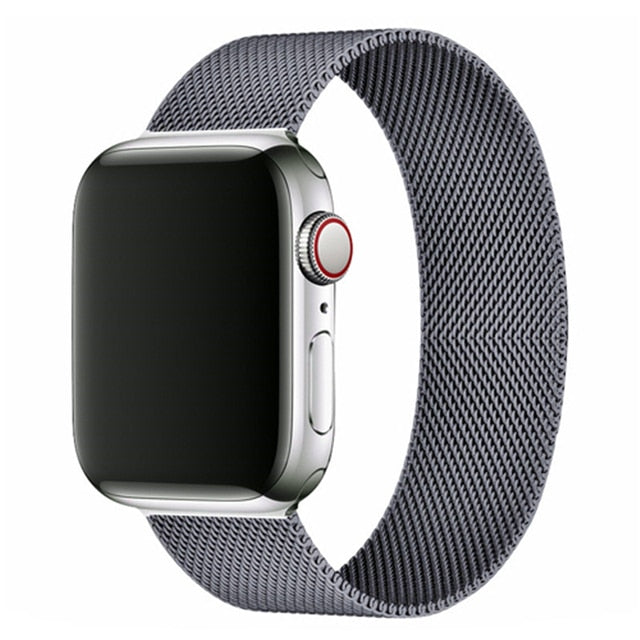 Pašček za Apple watch band 45mm 44mm 42mm 38mm 40mm 42mm za iwatch serije 7 6 SE 5 4 3 kovinski Milanese Strap