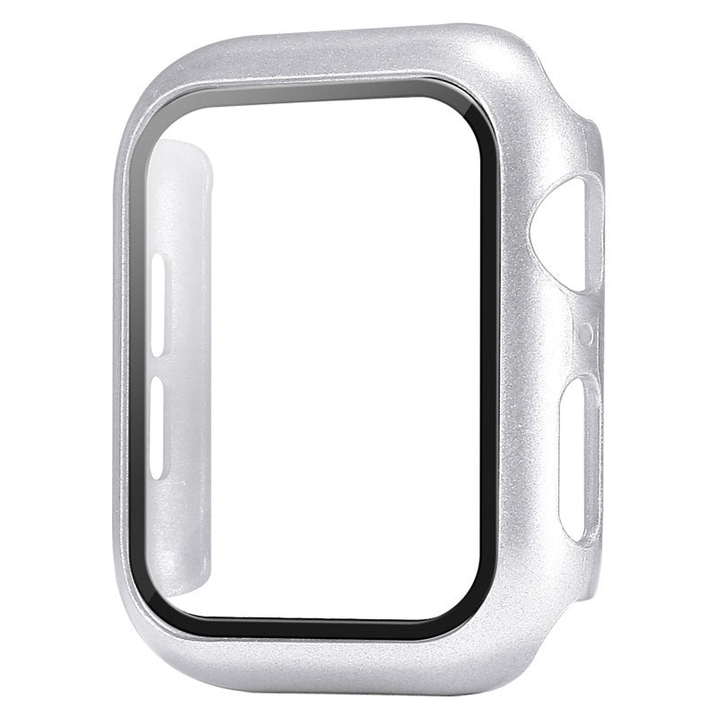 Pokrovček in zaščitno steklo za Apple Watch case SE 7 6 5 4 3 iWatch 45mm 44mm 42mm 40mm 41mm 38mm