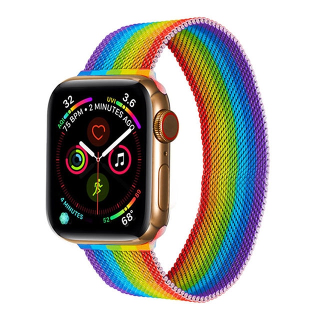 Pašček za Apple watch band 45mm 44mm 42mm 38mm 40mm 42mm za iwatch serije 7 6 SE 5 4 3 kovinski Milanese Strap