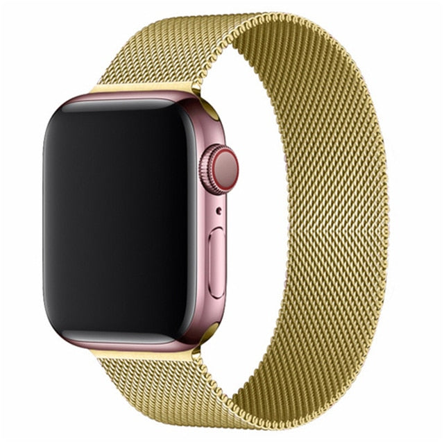 Pašček za Apple watch band 45mm 44mm 42mm 38mm 40mm 42mm za iwatch serije 7 6 SE 5 4 3 kovinski Milanese Strap