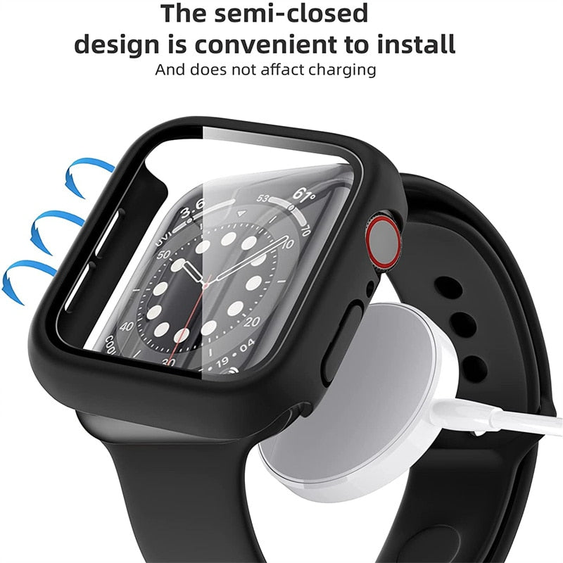 Poklopac i zaštitno staklo za Apple Watch case SE 7 6 5 4 3 iWatch 45mm 44mm 42mm 40mm 41mm 38mm