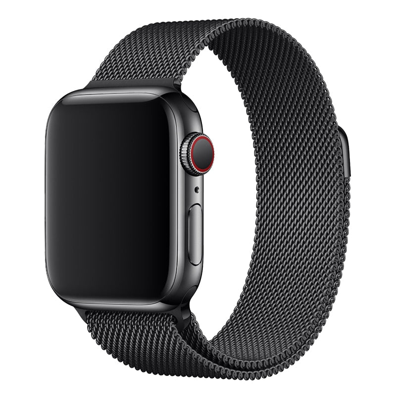 Pašček za Apple watch band 45mm 44mm 42mm 38mm 40mm 42mm za iwatch serije 7 6 SE 5 4 3 kovinski Milanese Strap