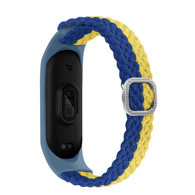 Remen za Mi Band 6 7 Elastična fleksibilna najlonska pletenica za Miband4 miband 5 za Xiaomi Mi band 4 3 5 6 7