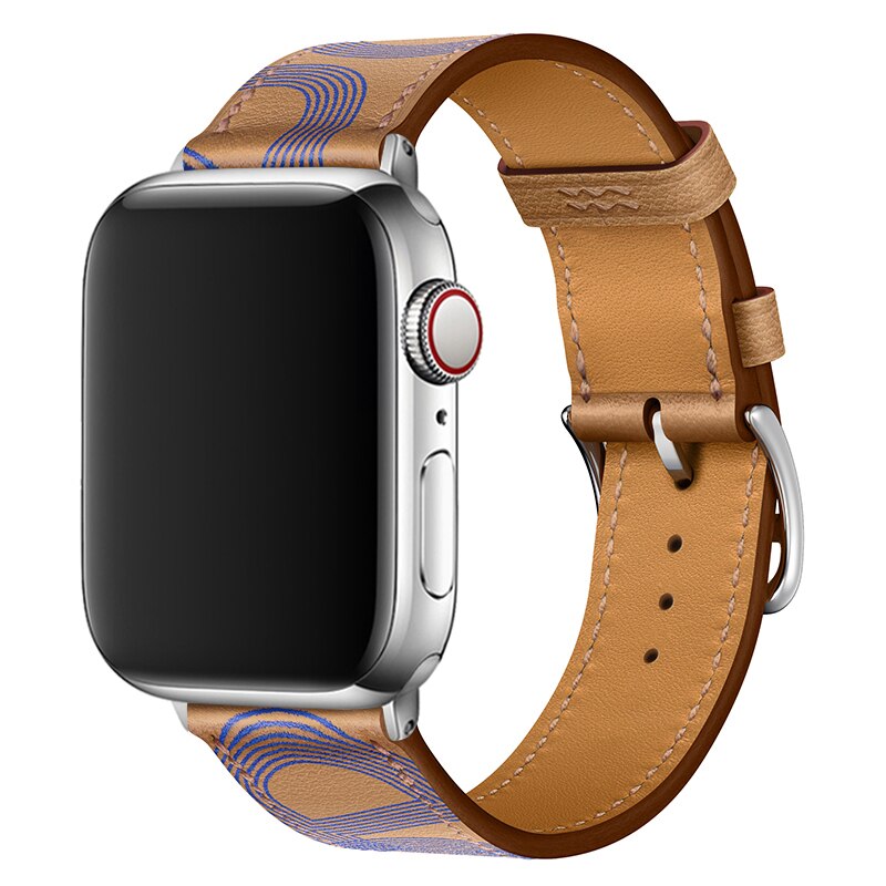 Pašček za iWatch 38mm 40mm Apple watch 42mm 44mm Series 3 4 5 6 SE 7 41MM 45MM usnjen