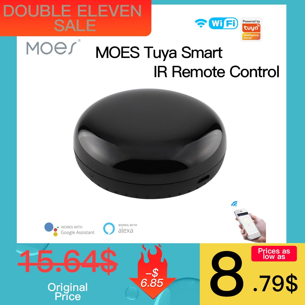 MOES Tuya WiFi univerzalni IR daljinski upravljač za Smart Home TV klima uređaj