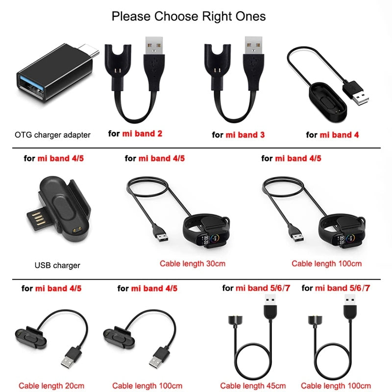 Punjač za Xiaomi Mi Band 7 6 5 4 3 2 kabel za punjenje