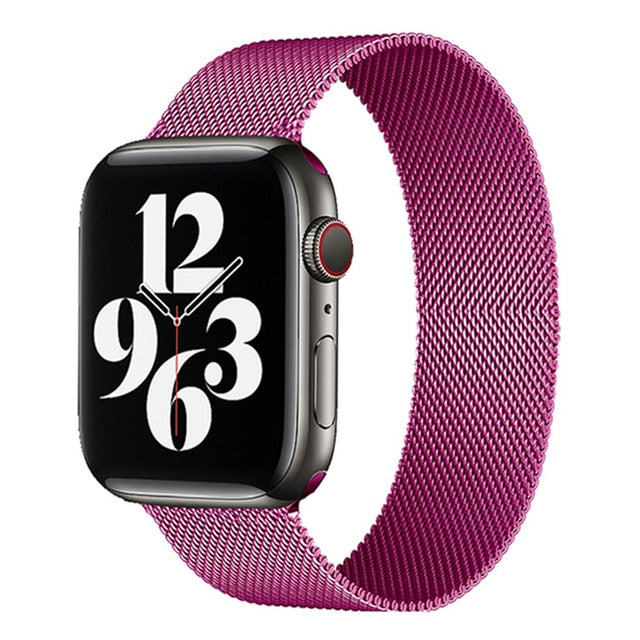 Pašček za Apple watch band 45mm 44mm 42mm 38mm 40mm 42mm za iwatch serije 7 6 SE 5 4 3 kovinski Milanese Strap