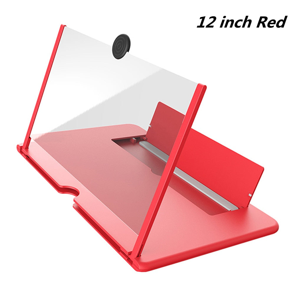 Povečevalo zaslona 14" 12" ali 10" inčni 3D povečevalnik povečevalna lupa z nosilcem za mobilni telefon