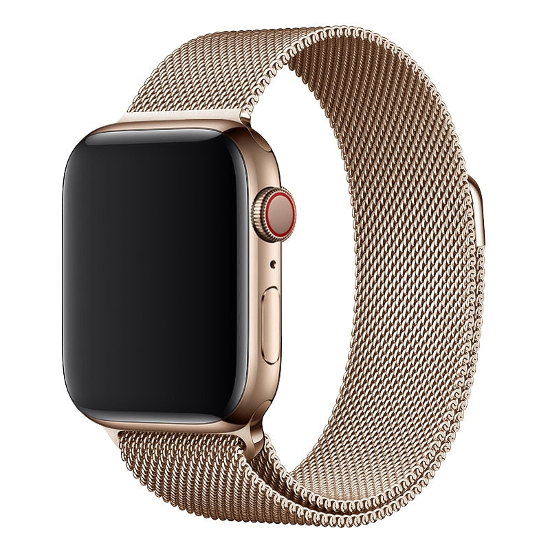 Pašček za Apple watch band 45mm 44mm 42mm 38mm 40mm 42mm za iwatch serije 7 6 SE 5 4 3 kovinski Milanese Strap