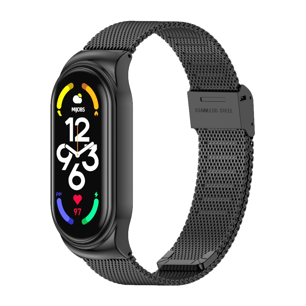 Kovinski pašček za Mi Band 5 6 7 4 3 zapestnica