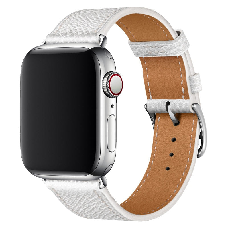 Pašček za iWatch 38mm 40mm Apple watch 42mm 44mm Series 3 4 5 6 SE 7 41MM 45MM usnjen