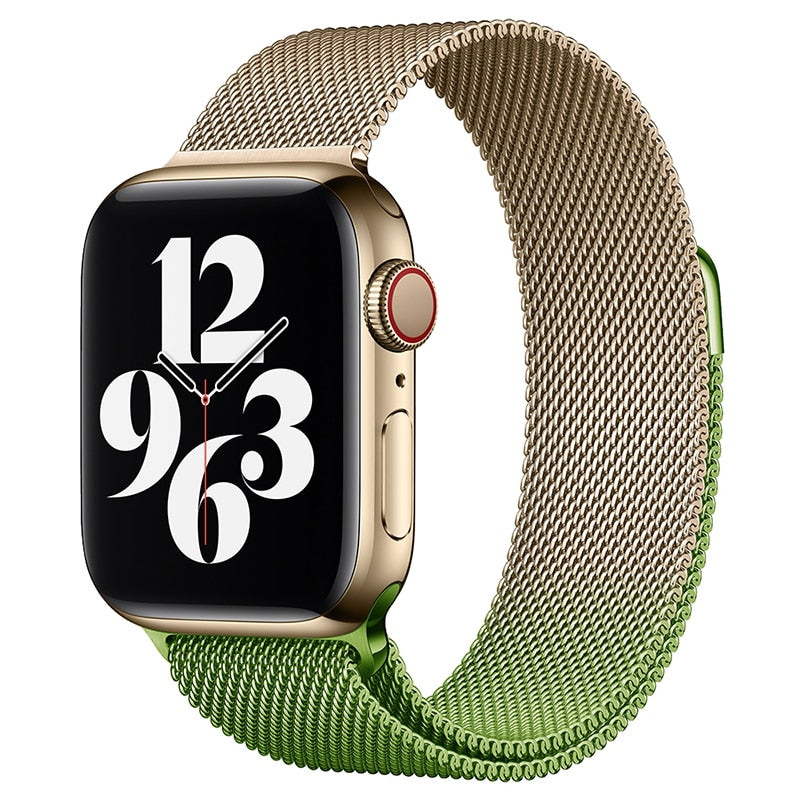 Pašček za Apple watch band 45mm 44mm 42mm 38mm 40mm 42mm za iwatch serije 7 6 SE 5 4 3 kovinski Milanese Strap