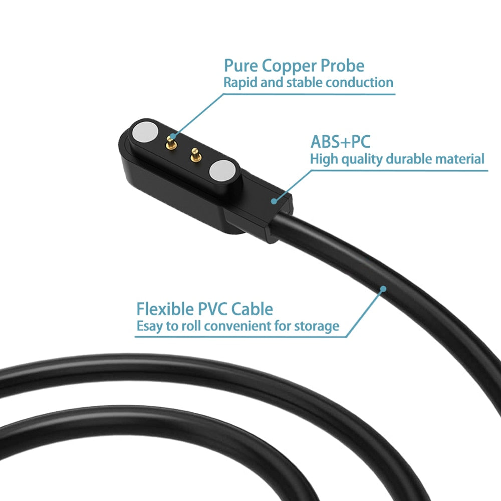 USB polnilni kabel za Haylou Solar LS05 pametno uro z magnetom
