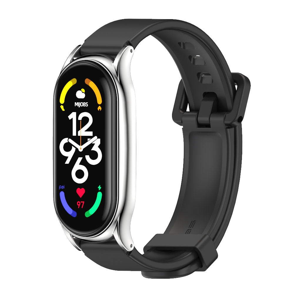 Kovinski pašček za Mi Band 5 6 7 4 3 zapestnica